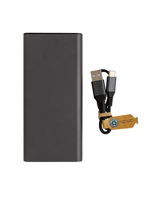 Power bank 20000 mAh Terra, aluminium z recyklingu