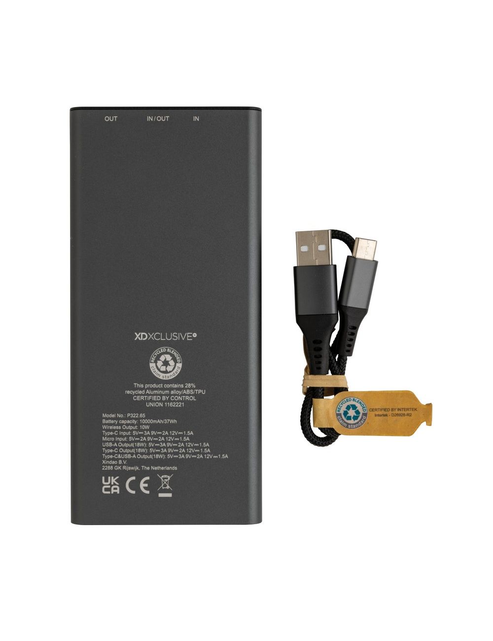 Bezprzewodowy power bank 10000 mAh Terra