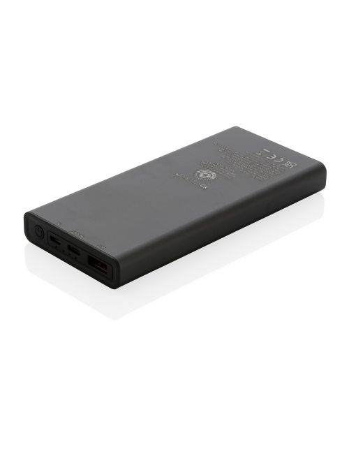 Szybki power bank 10000 mAh Terra, aluminium z recyklingu