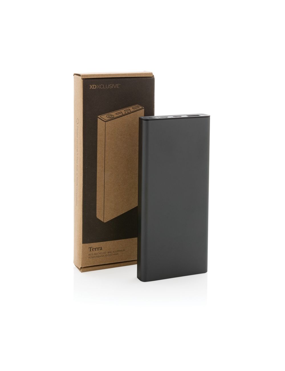 Szybki power bank 10000 mAh Terra, aluminium z...