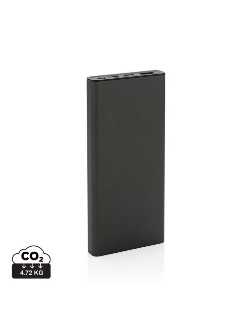 Szybki power bank 10000 mAh Terra, aluminium z recyklingu