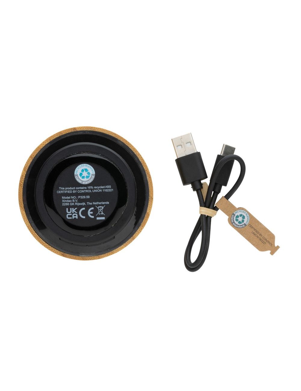 Bambusowy głośnik bezprzewodowy 3W, RABS