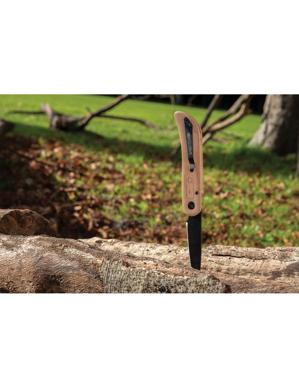 Drewniany nóż składany, scyzoryk Nemus