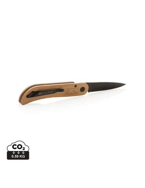 Drewniany nóż składany, scyzoryk Nemus