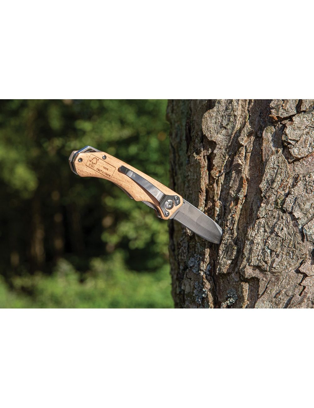 Drewniany nóż składany, scyzoryk