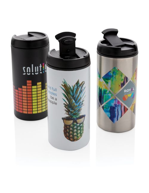 Kubek podróżny 330 ml Metro ze stali nierdzewnej z recyklingu