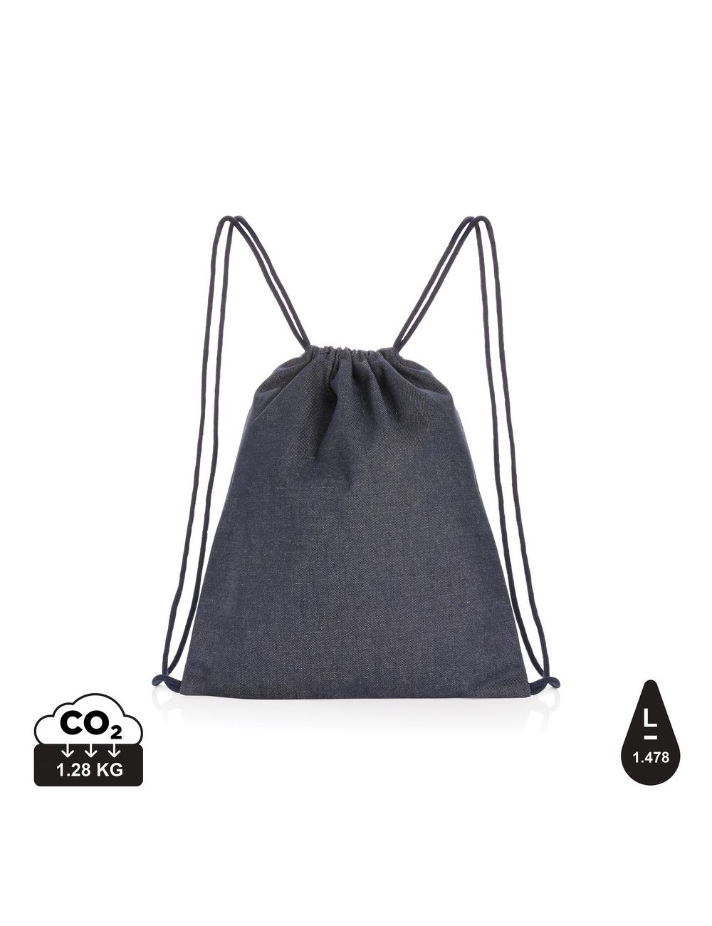 Worek ze sznurkiem Impact AWARE™, dżins z...