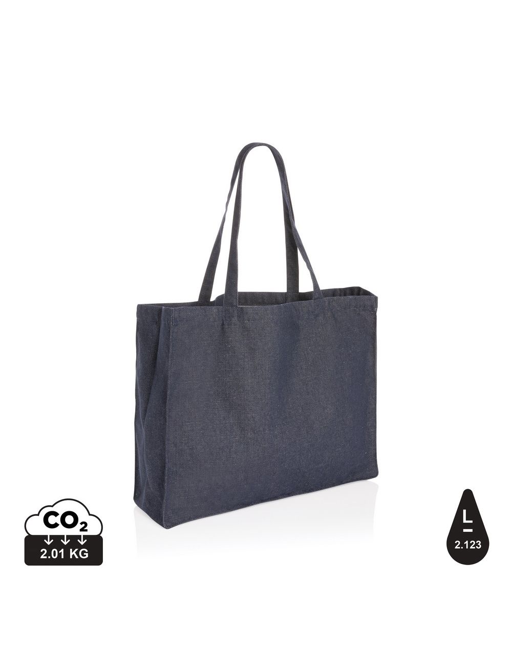 Torba na zakupy Impact AWARE™, dżins z recyklingu