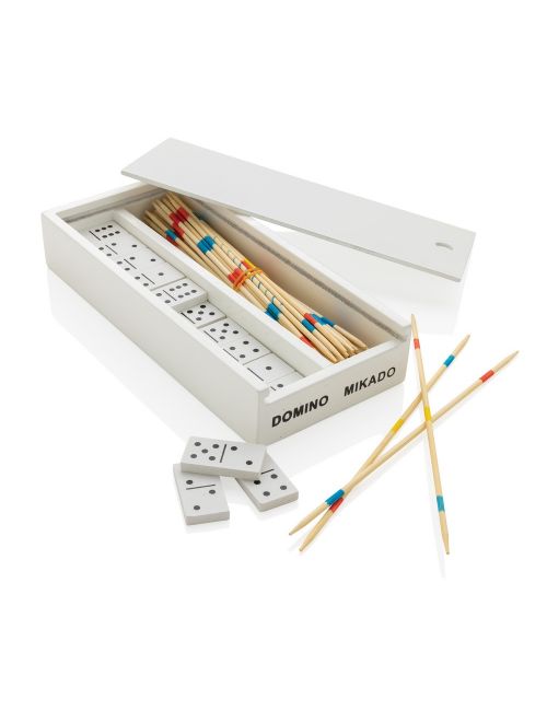 Zestaw gier, mikado i domino