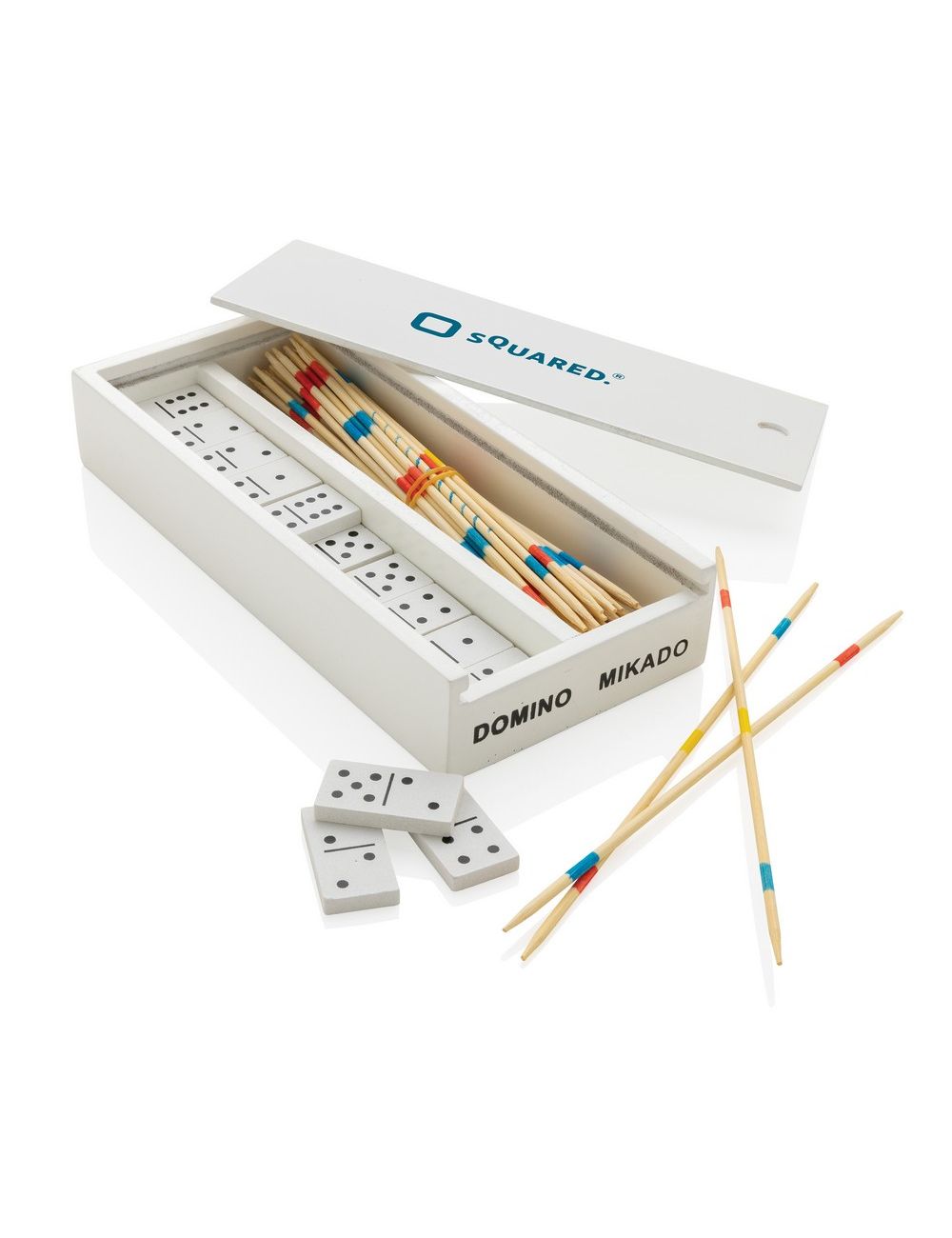 Zestaw gier, mikado i domino