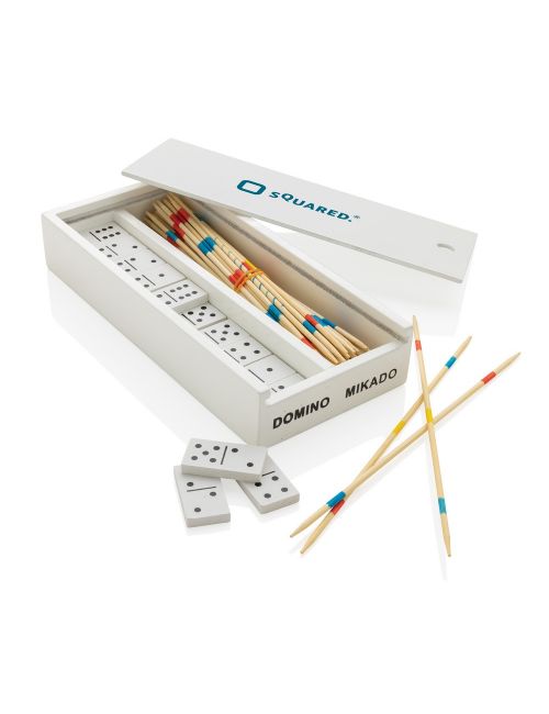 Zestaw gier, mikado i domino