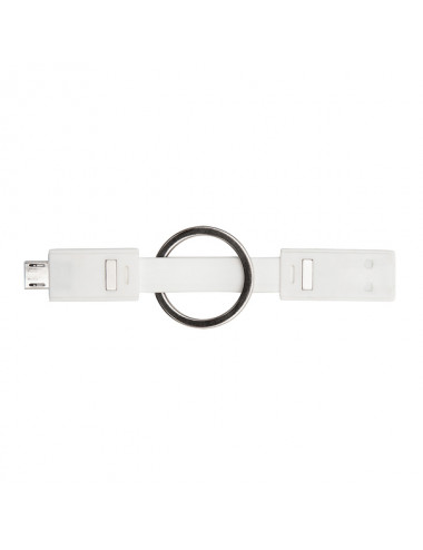 Brelok USB Hook Up, biały 