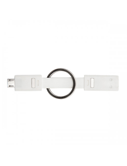 Brelok USB Hook Up, biały