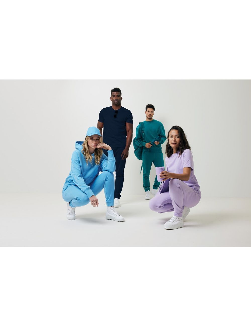 Spodnie dresowe z bawełny z recyklingu Iqoniq...