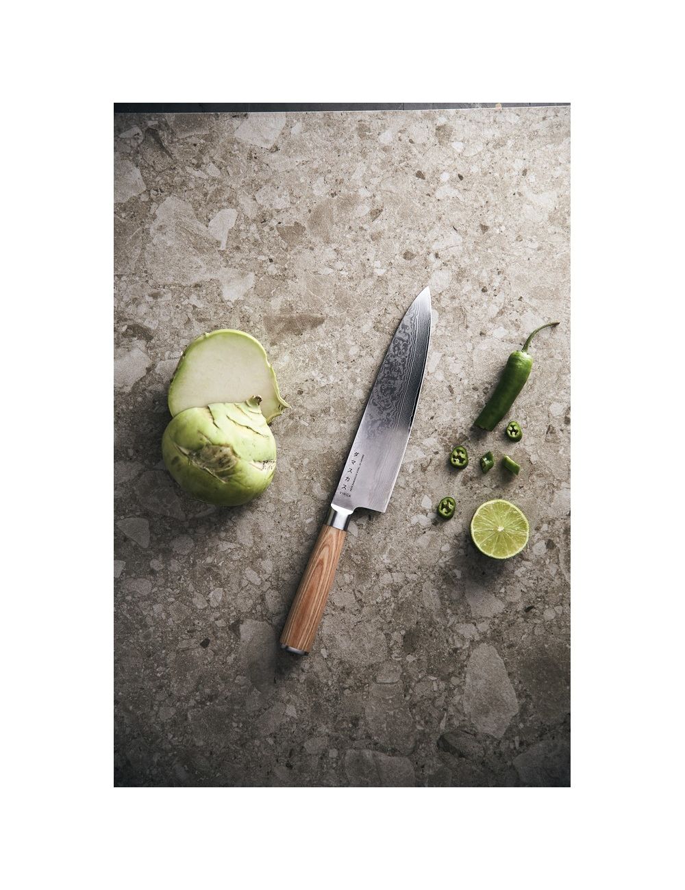 Nóż szefa kuchni VINGA Hattasan Damascus