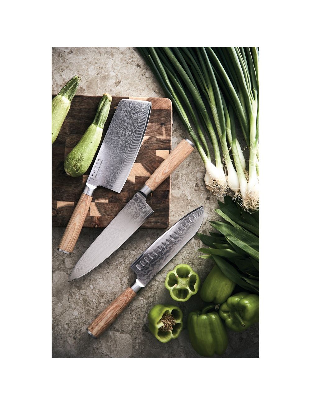 Nóż santoku VINGA Hattasan Damascus