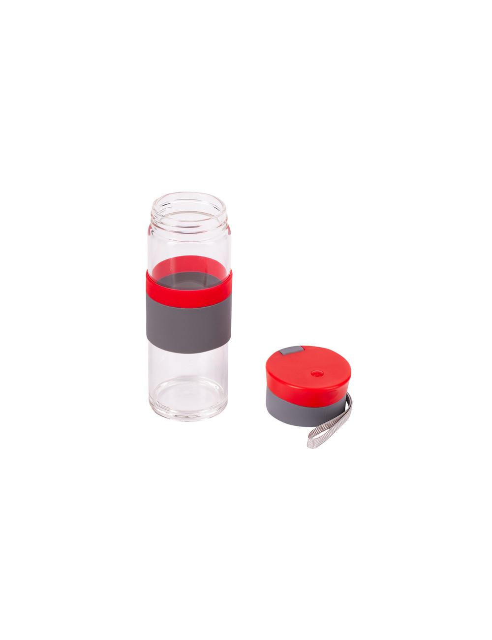 Szklana butelka Top Form 440 ml, czerwony
