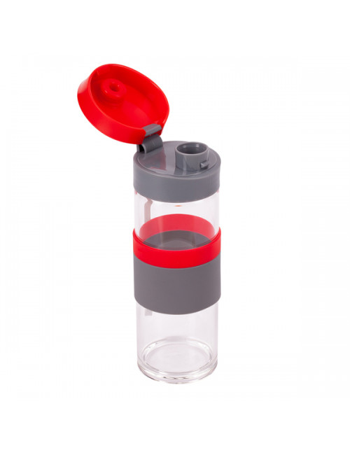 Szklana butelka Top Form 440 ml, czerwony