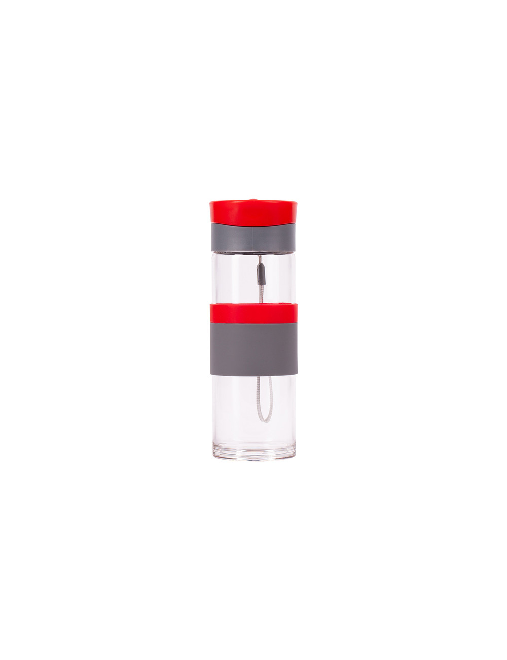 Szklana butelka Top Form 440 ml, czerwony