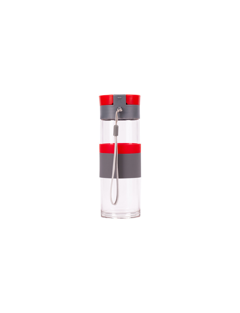 Szklana butelka Top Form 440 ml, czerwony