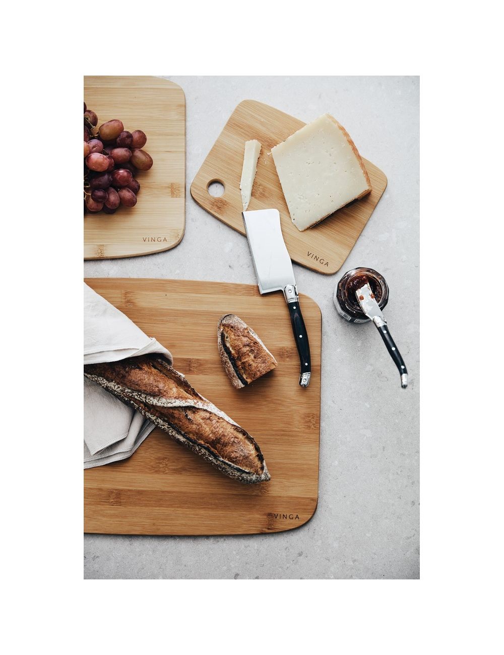 Zestaw noży do sera VINGA Gigaro, 3 szt.