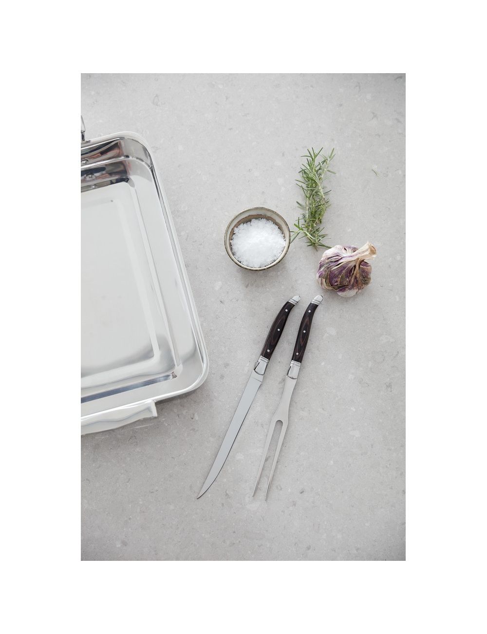 Zestaw do mięsa, nóż i widelec VINGA Gigaro