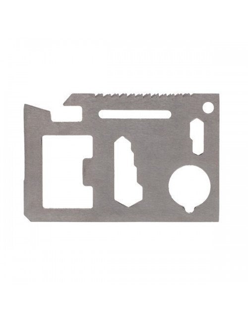 Narzędzie wielofunkcyjne w kształcie karty, srebrny 