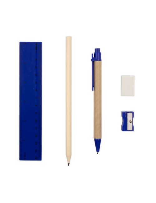 Zestaw szkolny, piórnik, ołówek, długopis, linijka, gumka i temperówka | Tobias