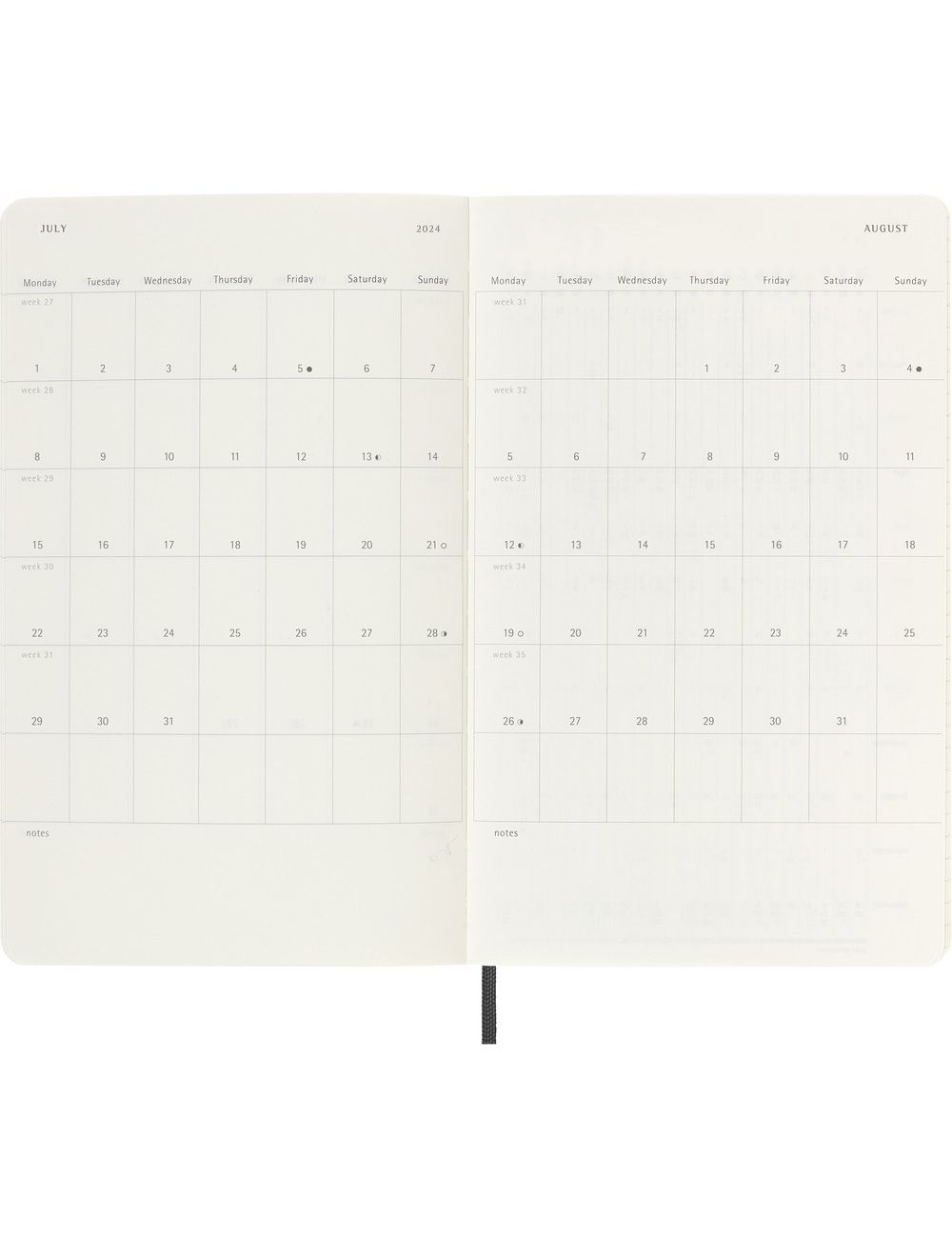Kalendarz MOLESKINE