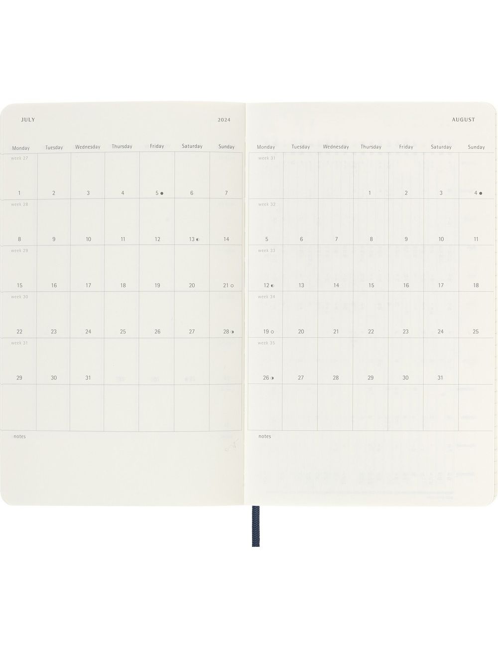 Kalendarz MOLESKINE