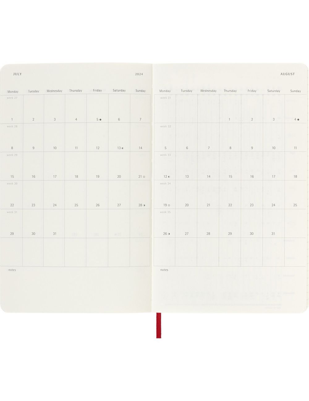 Kalendarz MOLESKINE