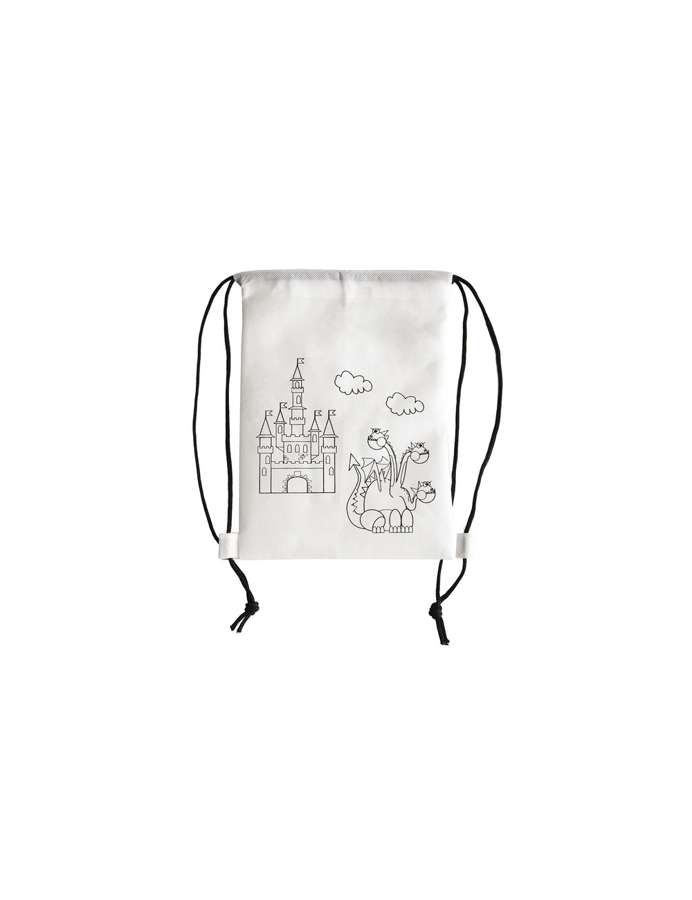 Plecak z kredkami White Line, biały 