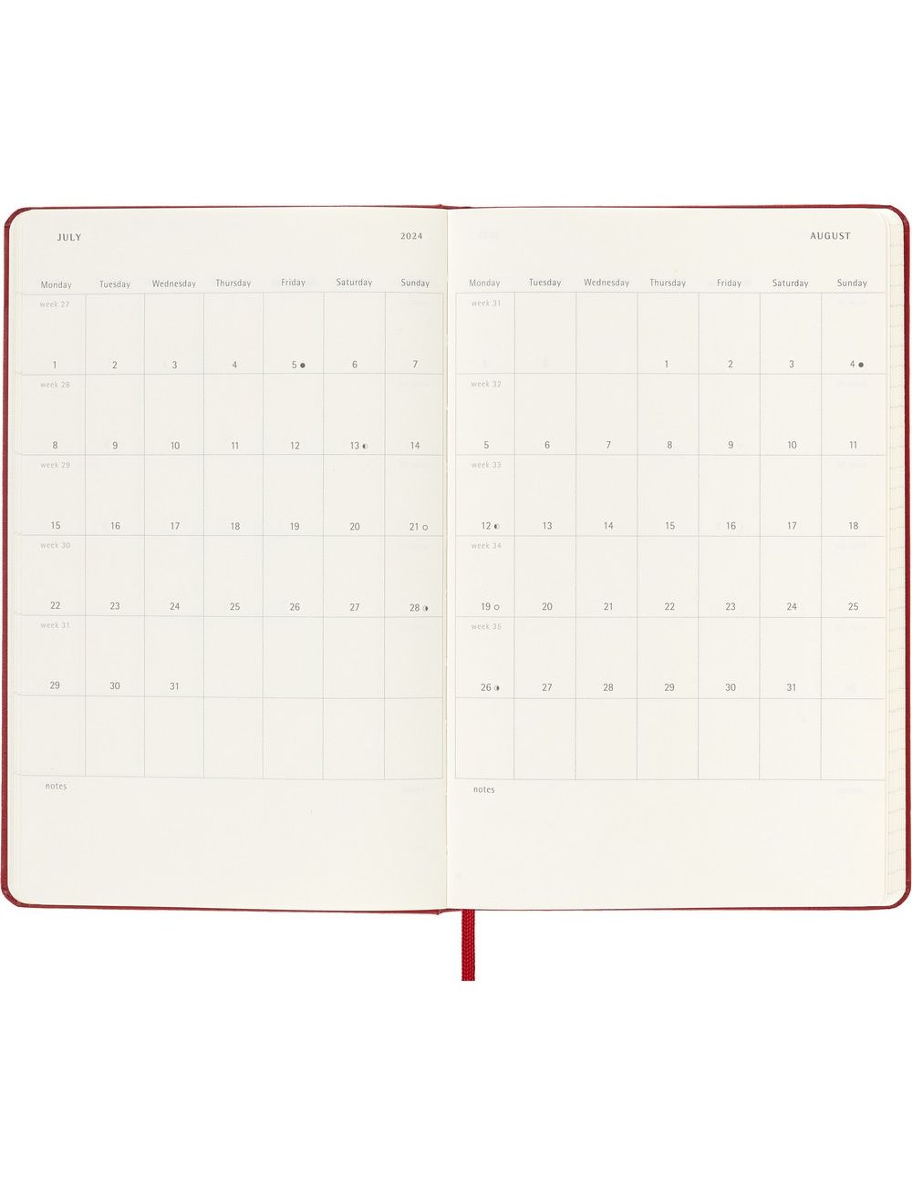 Kalendarz MOLESKINE