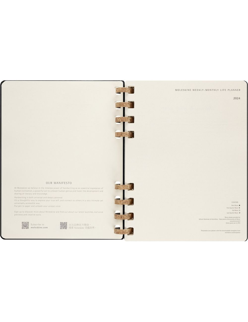 Spiralny kalendarz MOLESKINE Life