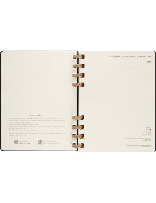 Spiralny kalendarz MOLESKINE Life