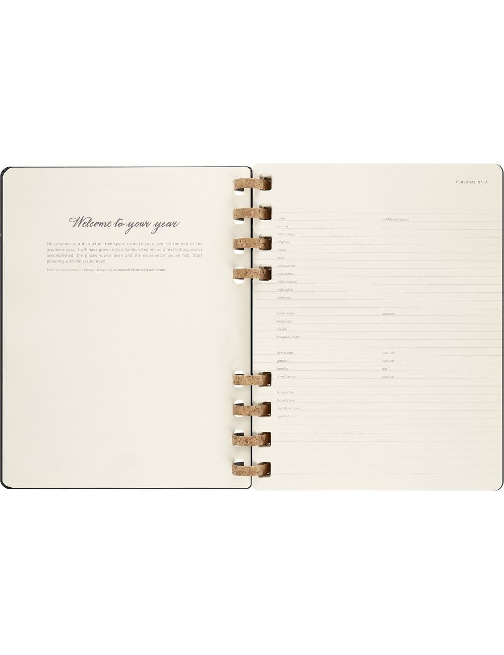 Spiralny kalendarz MOLESKINE Life