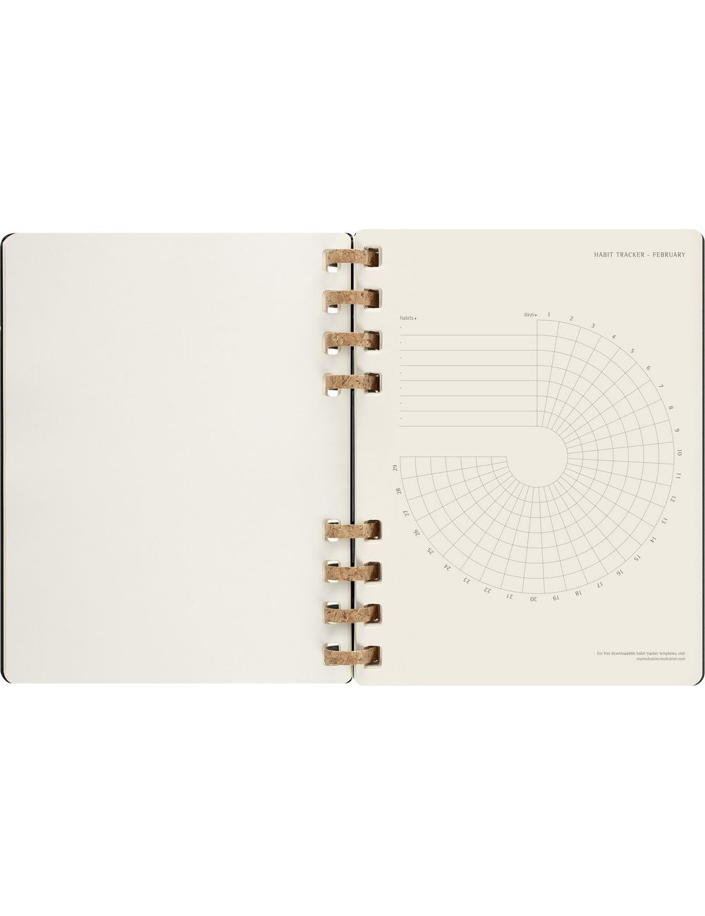 Spiralny kalendarz MOLESKINE Life