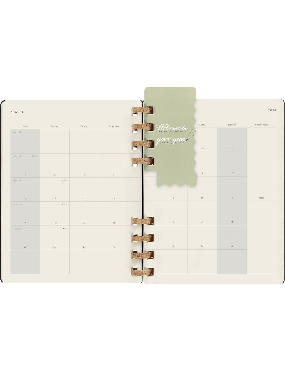 Spiralny kalendarz MOLESKINE Life