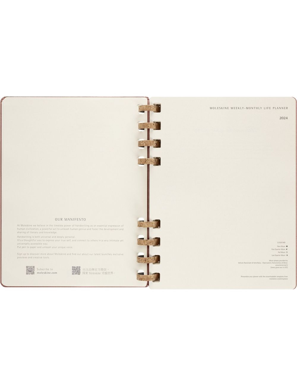 Spiralny kalendarz MOLESKINE Life