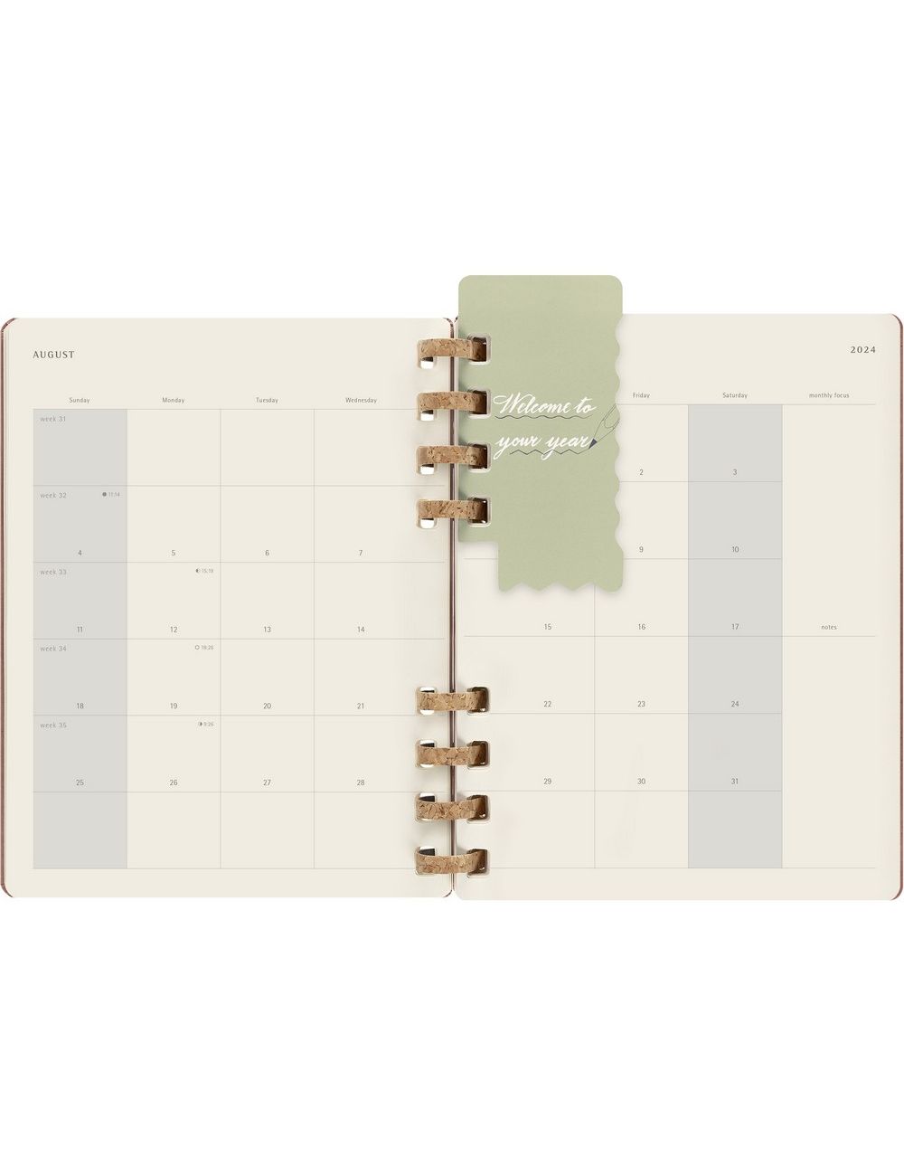 Spiralny kalendarz MOLESKINE Life