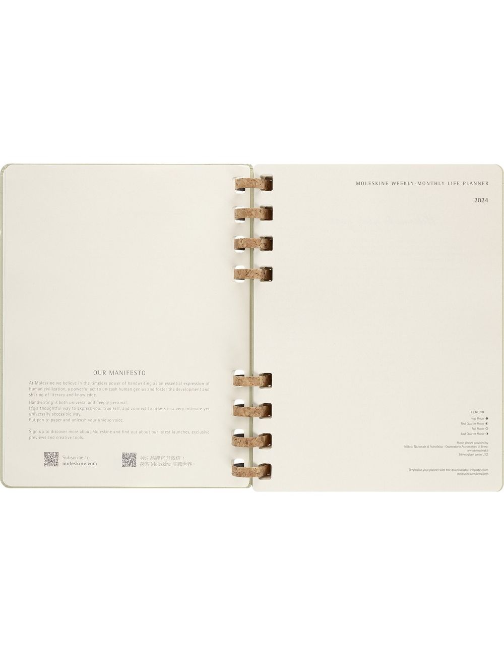 Spiralny kalendarz MOLESKINE Life