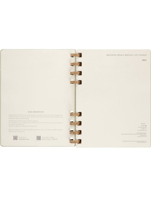 Spiralny kalendarz MOLESKINE Life