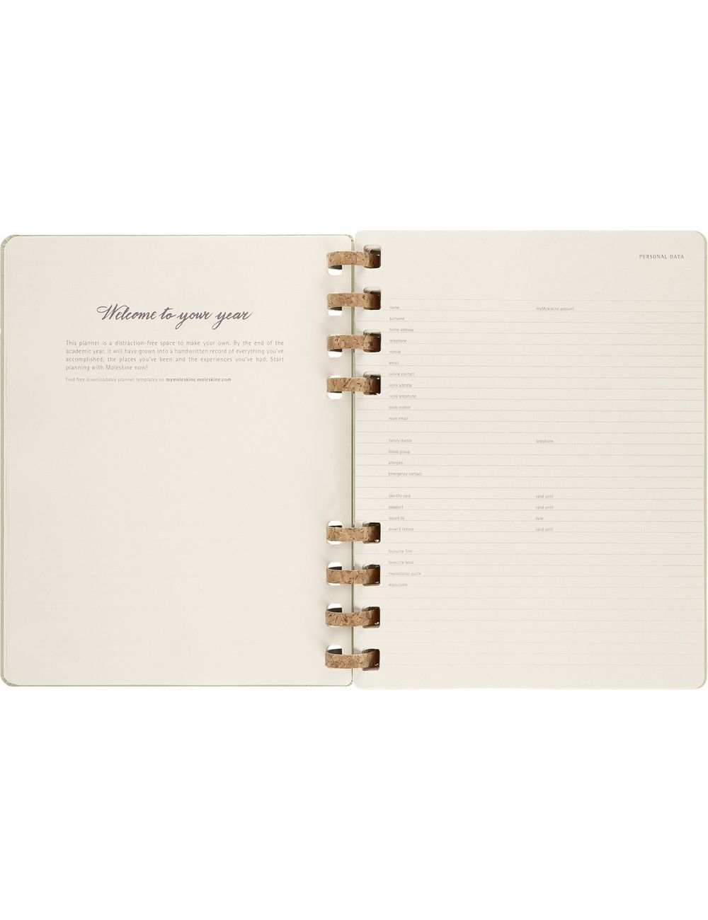 Spiralny kalendarz MOLESKINE Life