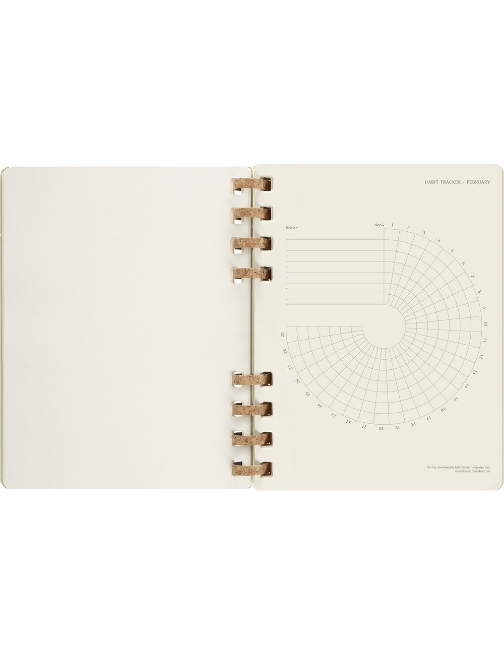 Spiralny kalendarz MOLESKINE Life