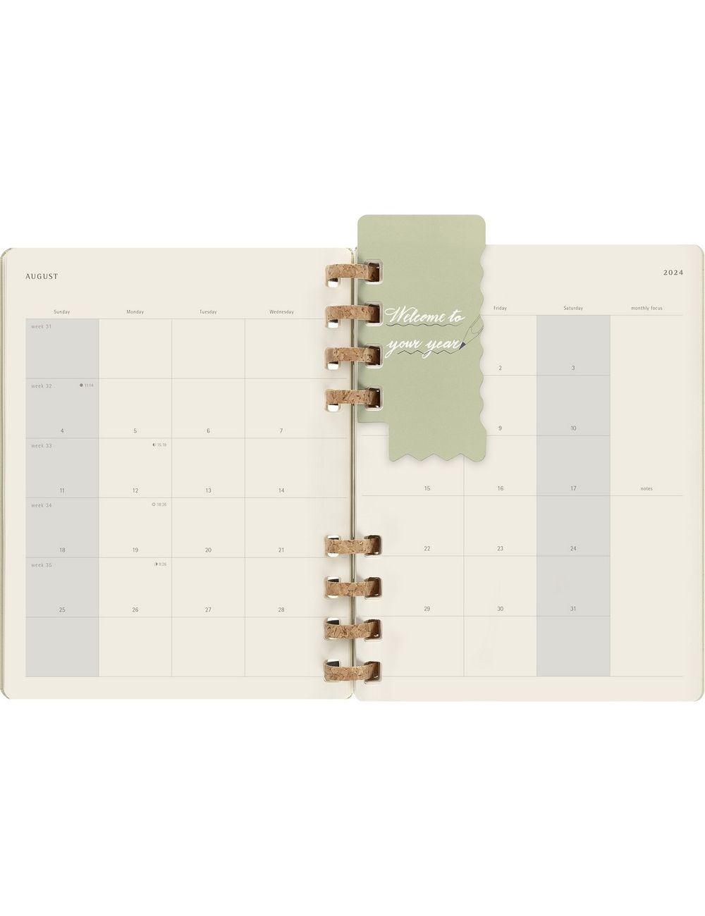 Spiralny kalendarz MOLESKINE Life