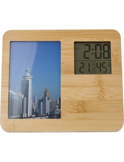 Bambusowa stacja pogodowa, ramka do zdjęć