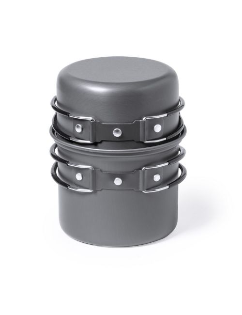 Pojemniki na żywność 2 szt., 600 ml i 800 ml, sztućce, w pokrowcu RPET