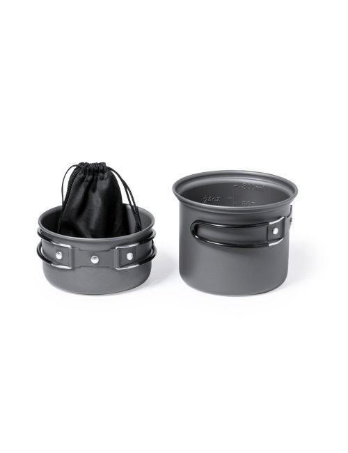 Pojemniki na żywność 2 szt., 600 ml i 800 ml, sztućce, w pokrowcu RPET