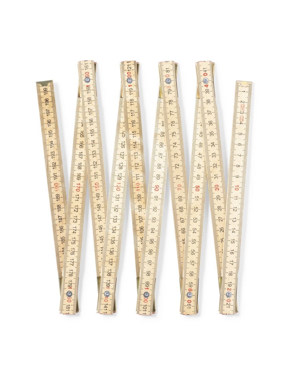 Drewniana miara 2m, składana