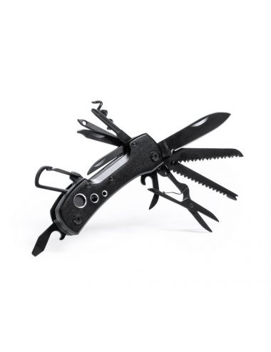 Nóż wielofunkcyjny, scyzoryk, 13 funkcji, karabińczyk 2